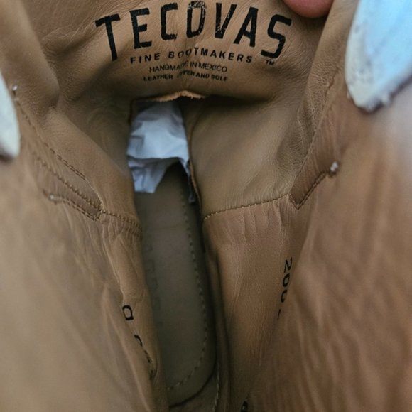 Tecovas Women's The Penny Western Cowboy Leather Boots Bone (lvory) Size 9.5 - Picture 15 of 16